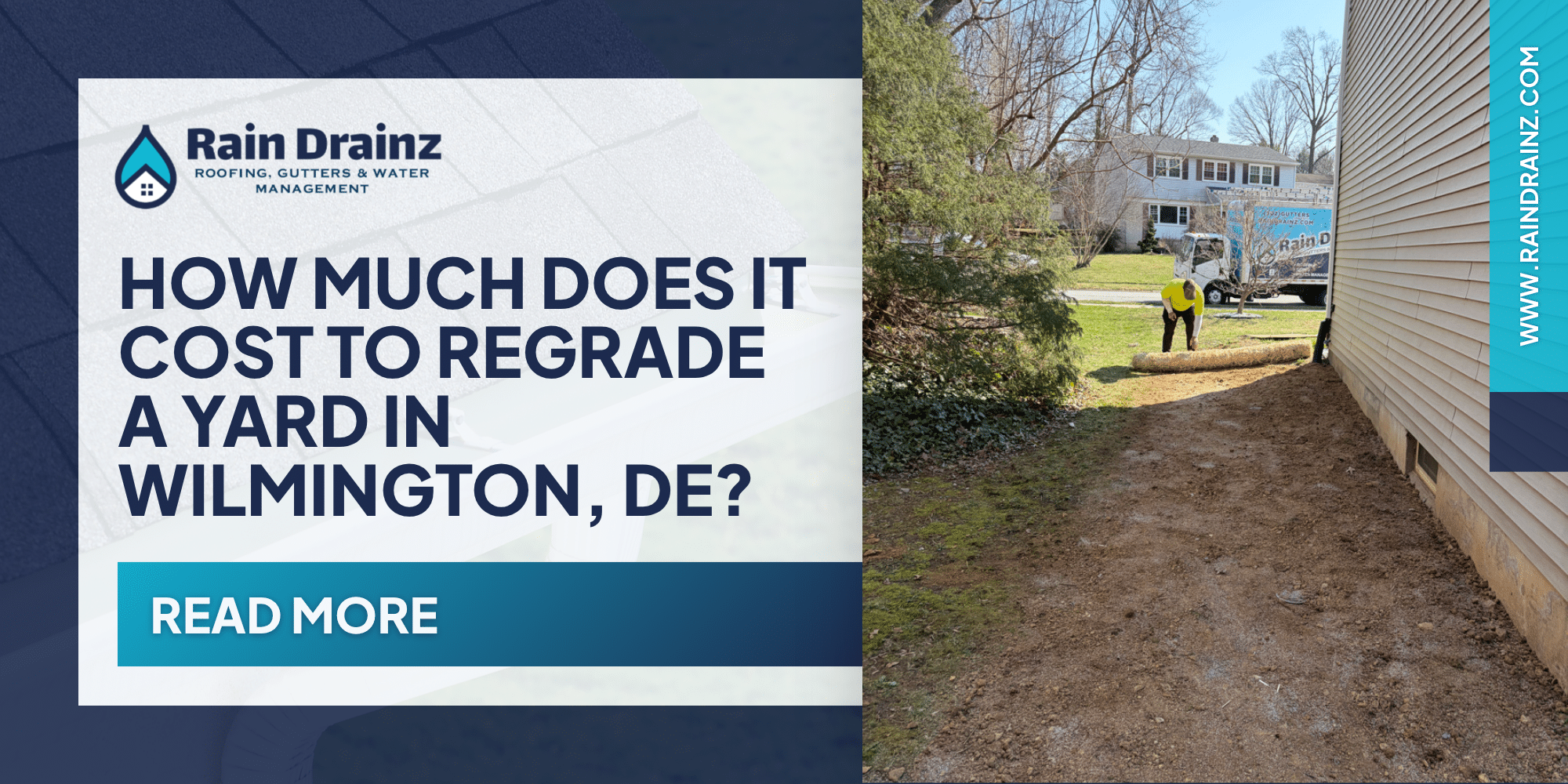 Featured image asking how much does it cost to regrade a yard in Wilmington, DE